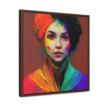 Lady's faces 13, Valentinii, Gallery Canvas Wraps, Square Frame