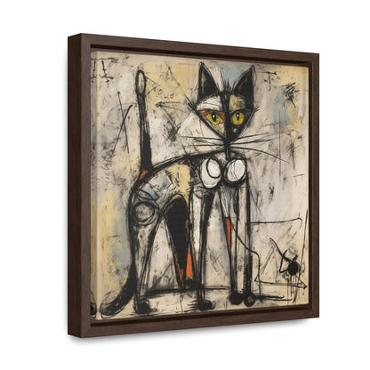 Cat 84, Gallery Canvas Wraps, Square Frame