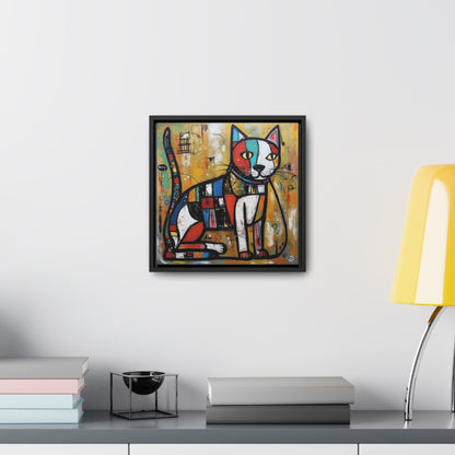 Cat 104, Gallery Canvas Wraps, Square Frame