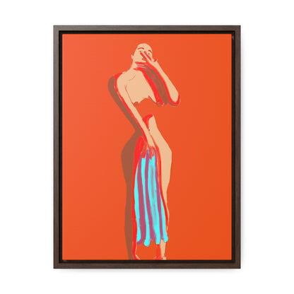 The Orange Towel, Original Eduard Pavel, Gallery Canvas Wraps, Vertical Frame