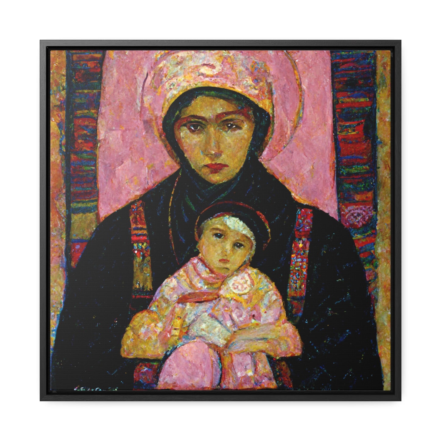 Mary and the Child 6, Valentinii, Gallery Canvas Wraps, Square Frame